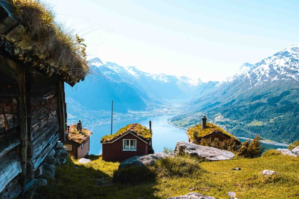 Rakssetra in Loen Norway during early summer