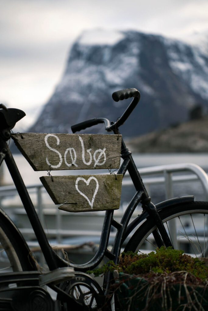 Sæbø, wonderfull village in west Norway. One of the most beautiful fjord Hjørundfjorden.